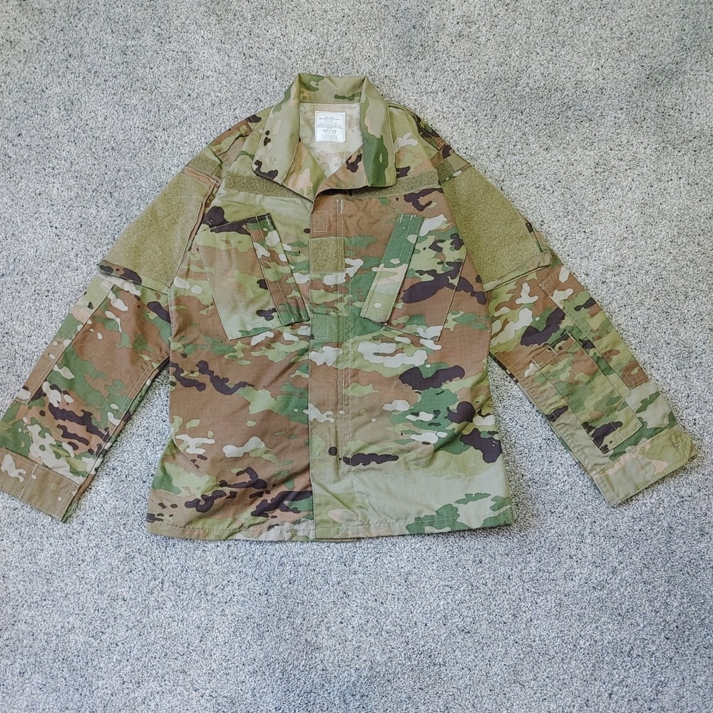 Camo Utility OCP Army Combat Uniform ACU Female Utility Coat 30-S Jacket Top